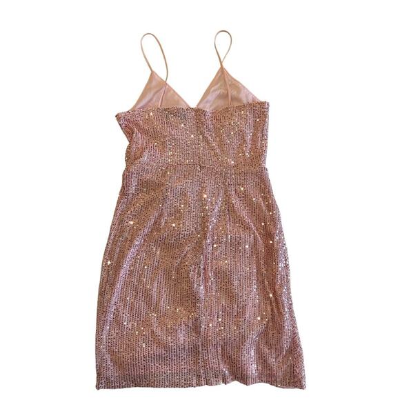 NWT Bella Barnett Sequin Tulip Hem Sleeveless Mini Dress Size Small - Picture 5 of 7